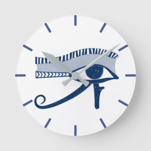Horloge Ronde Symbole de l'oeil mystique de Horus