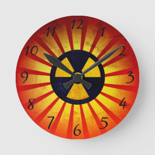 Horloge Ronde Symbole de rayonnement