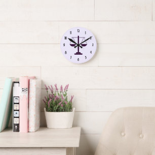 Horloge Ronde Symbole des services juridiques de la balance de l