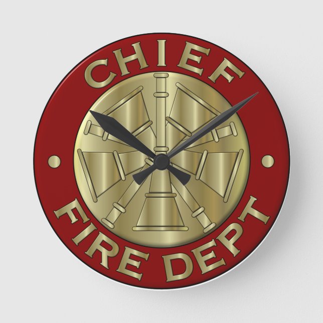 Horloge Ronde Symbole du chef Brass (Recto)