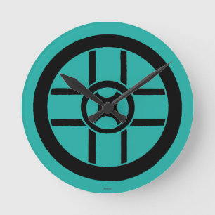 Horloge Ronde Symbole nordique : Croix de roue