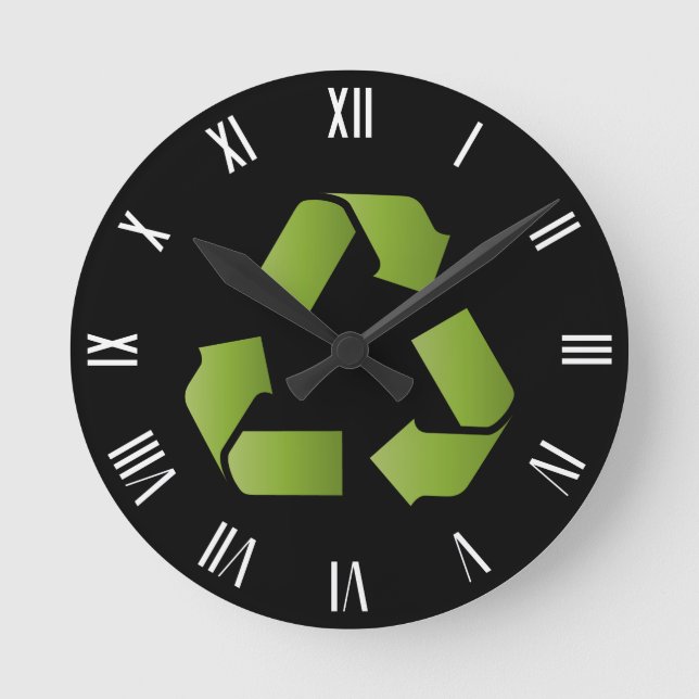 HORLOGE RONDE SYMBOLE RECYCLE (Recto)