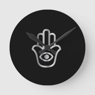 Horloge Ronde Symbole religieux Fatima's Hand-Khamsa