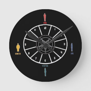 Horloge Ronde Synthétiseur de LaVey