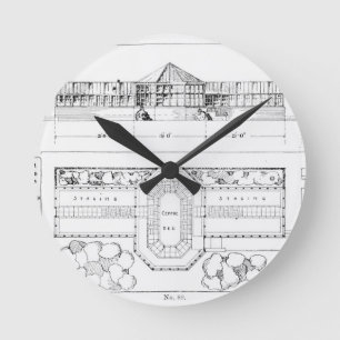 Horloge Ronde Système de chauffage pour une serre chaude, un