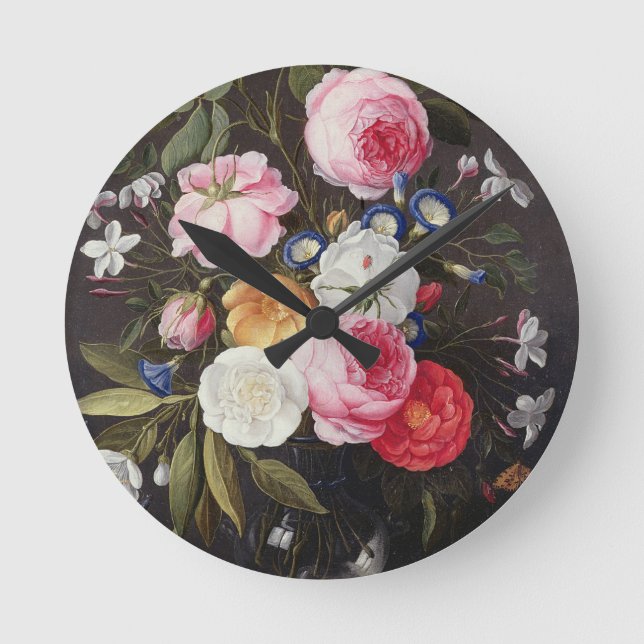 Horloge Ronde T32512 Still Life of Flowers in a Vase, 1661 (voir (Recto)