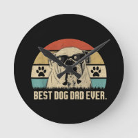 T-shirt Meilleur Papa Bouledogue Anglais Vintage