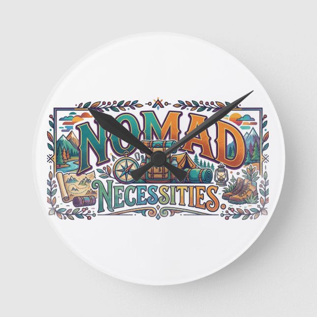 Horloge Ronde T-Shirt Nomad Necessities (Recto)