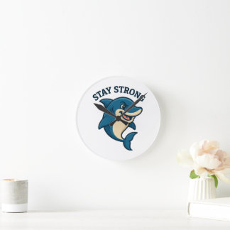 Horloge Ronde T-shirt Splash Stay Strong