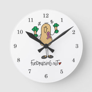 Horloge Ronde T-shirts et cadeaux de noix de collecte de fonds