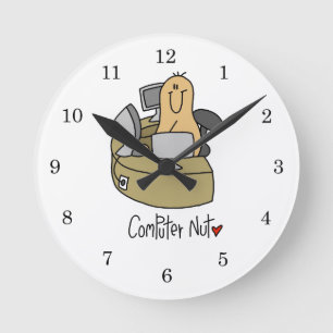 Horloge Ronde T-shirts et cadeaux pour les mordus d'informatique