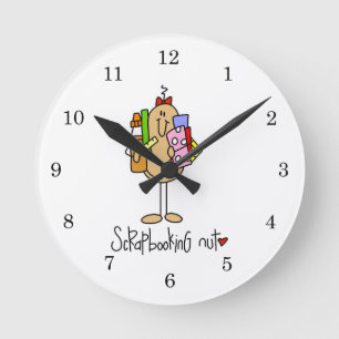 Horloge Ronde T-shirts et cadeaux Scrapbooking Nut