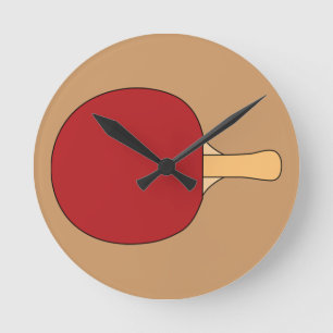 Horloge Ronde Table Racquet Clock
