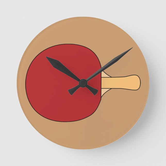 Horloge Ronde Table Racquet Clock (Recto)