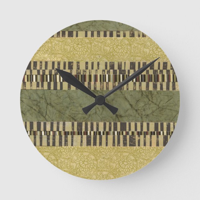 Horloge Ronde Tableau à panneaux multimotifs (Recto)