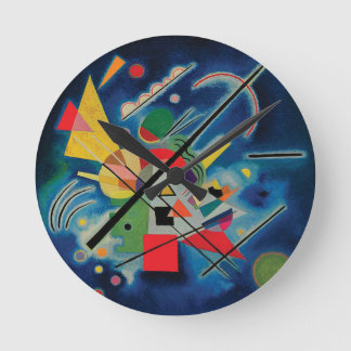 Horloge Ronde Tableau bleu de Wassily Kandinsky