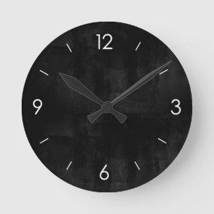 Horloge Ronde Tableau noir personnalisé