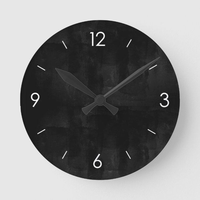 Horloge Ronde Tableau noir personnalisé (Recto)