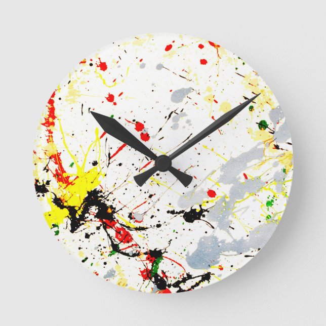 Horloge Ronde Tache de peinture (Recto)