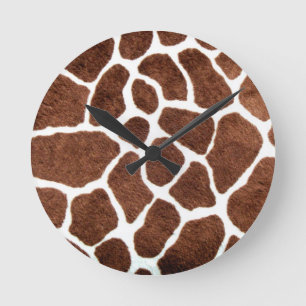 Horloge Ronde Taches de girafe