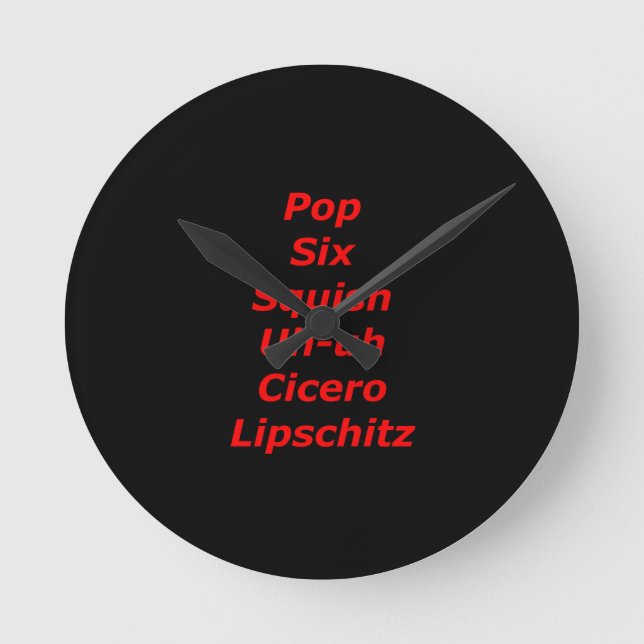Horloge Ronde Tango bloc de cellule (Recto)