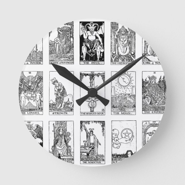 Horloge Ronde tarot antique (Recto)
