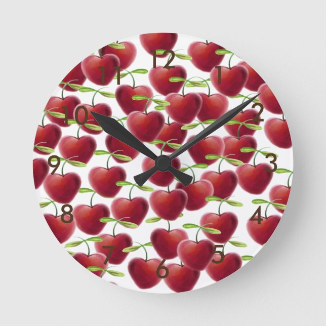 Horloge Ronde Tarte aux cerises (Recto)