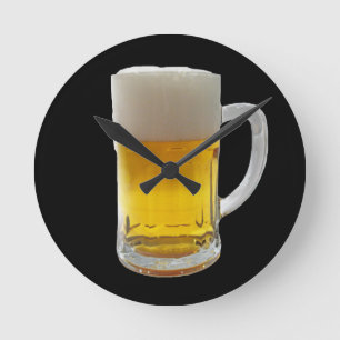 Horloge Ronde Tasse de bière
