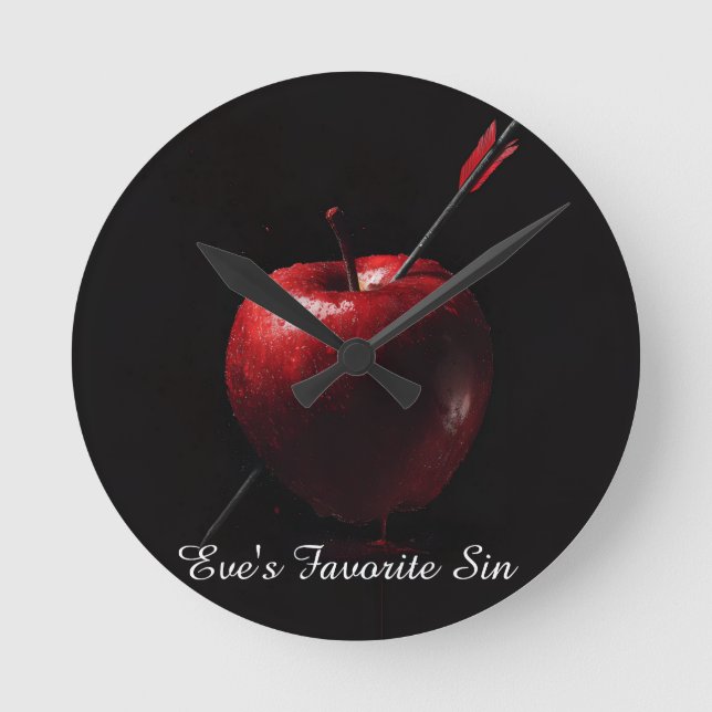 Horloge Ronde Tasse de la faute préférée d'Eve (Recto)