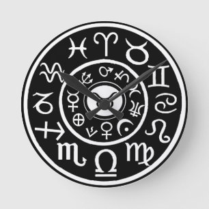 Horloge Ronde Taurus le zodiaque céleste Bull