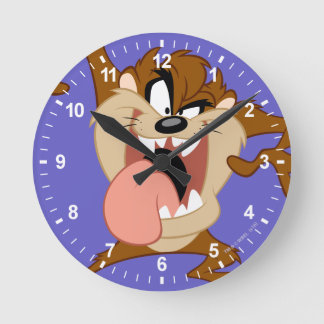 Horloge Ronde TAZ | Sticking his Tongue Out