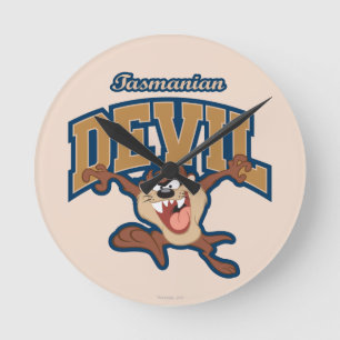Horloge Ronde TAZ™ Tasmanian Devil Patch