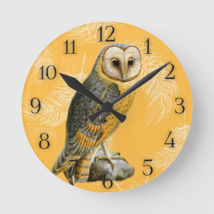 Horloge Ronde TCWC - Cru de hibou de grange