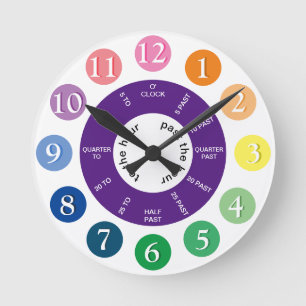 Horloge Ronde Teach The Time Children's