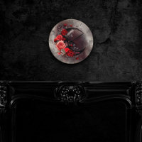 Técherie | Lune de croissant avec des roses rouges