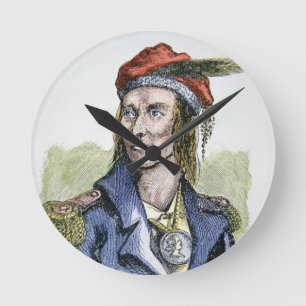 Horloge Ronde Tecumseh (1768-1813) (gravure colorée)