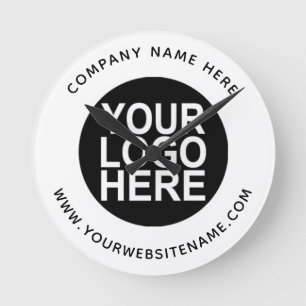 Horloge Ronde Téléchargez le logo de votre entreprise