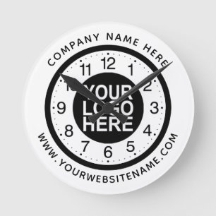 Horloge Ronde Téléchargez le logo de votre entreprise