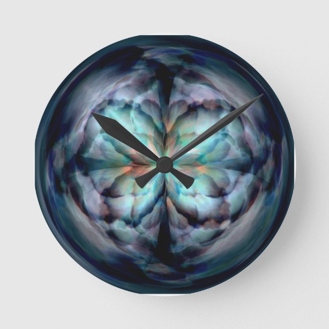 Horloge Ronde Tempest II (bleu) (Recto)