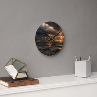 Horloge Ronde Tempête - Eaux Profondes