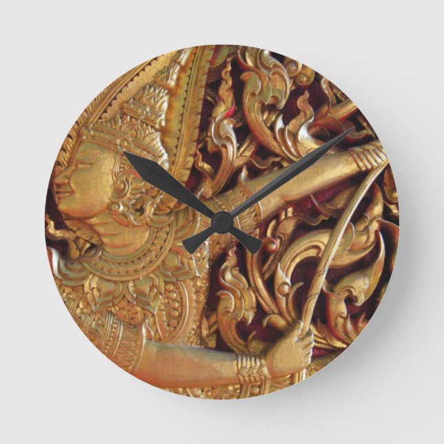 Horloge Ronde Temple bouddhiste thaïlandais Détail (Recto)