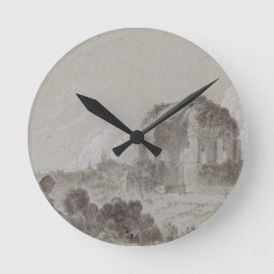 Horloge Ronde Temple de Minerva Medici, Rome, 1754 (dessin et