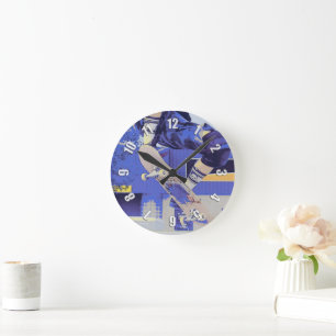 Horloge Ronde Temps d'antenne - Skateboarder