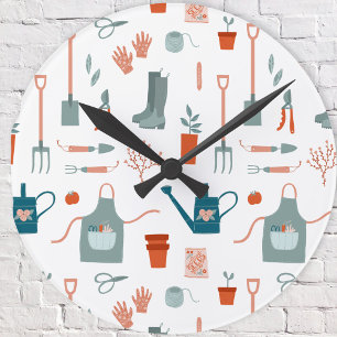 Horloge Ronde Temps de jardinage fun