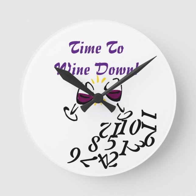 Horloge Ronde Temps De Vin (Recto)