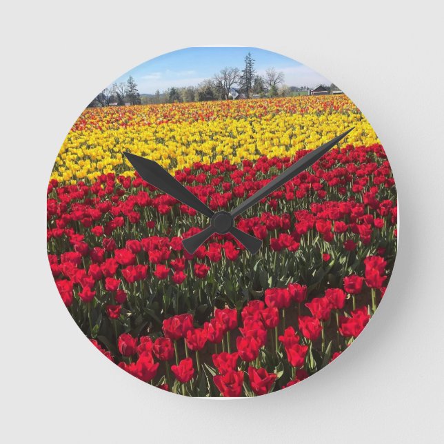 Horloge Ronde Terrain de Red & Yellow (Recto)