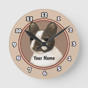 Horloge Ronde Terrier de Boston