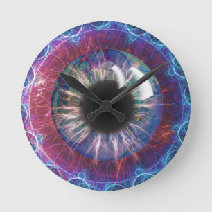 Horloge Ronde Tesla's Eye Wall Clocl