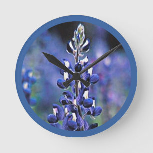 Horloge Ronde Texas Bluebonnet