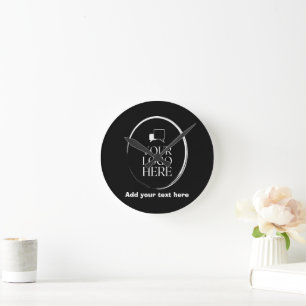 Horloge Ronde Texte Photo Personnalisé Votre Nom